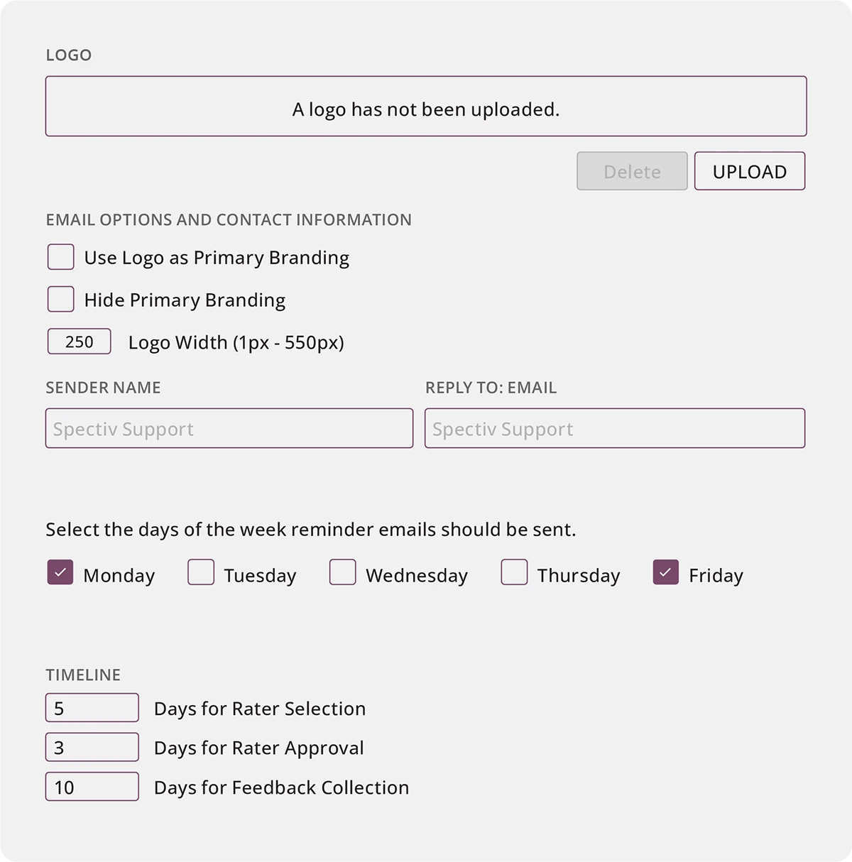 Configure