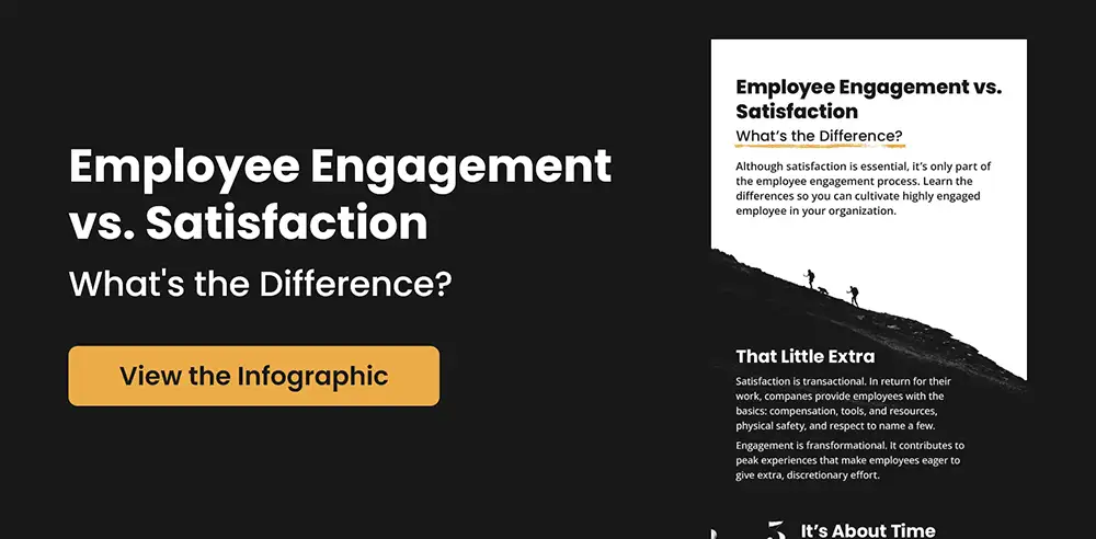 Employee Engagement vs Satisfaction Infographic Thumbnail